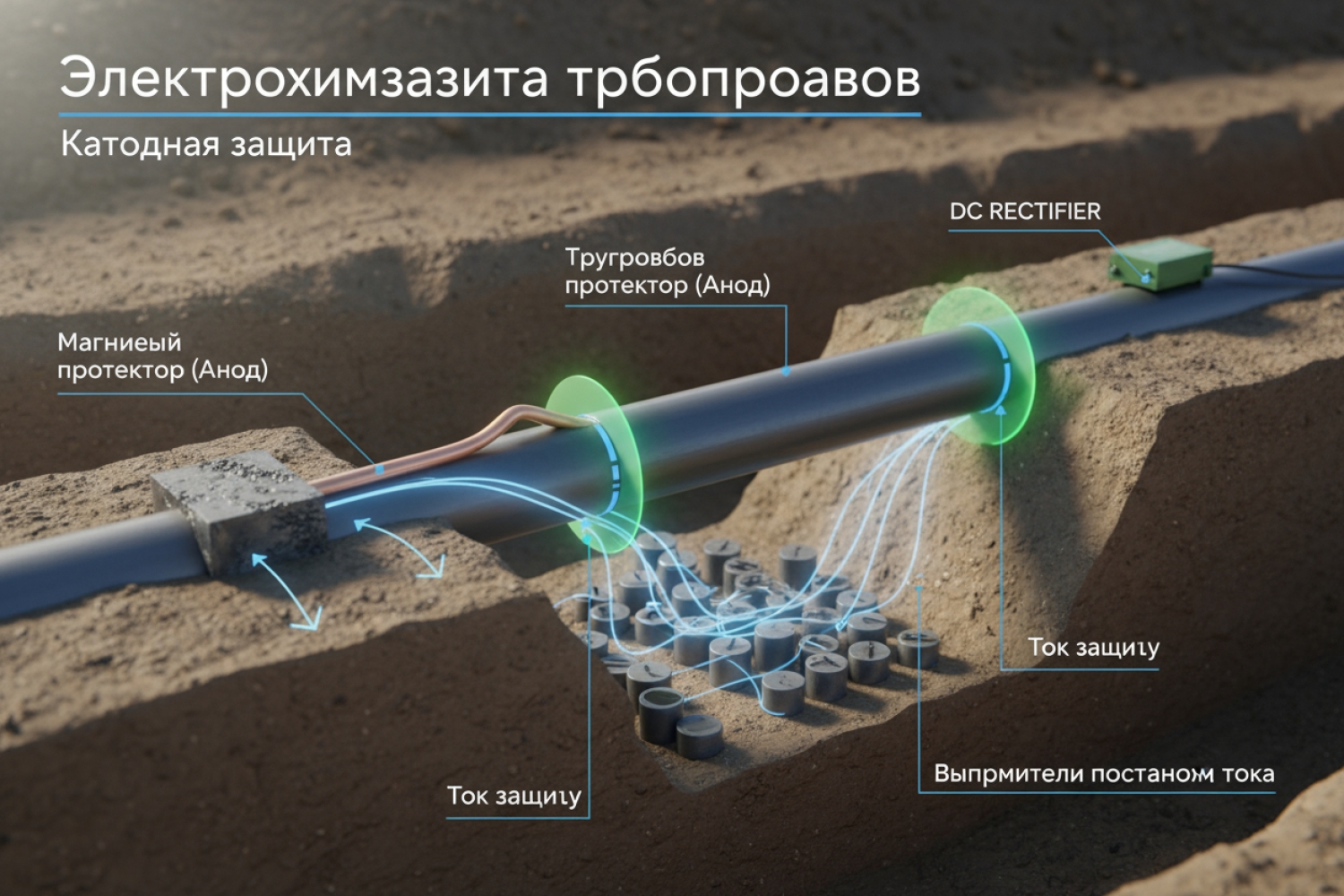 Электрохимзащита трубопроводов: монтаж, расчет и эксплуатация систем