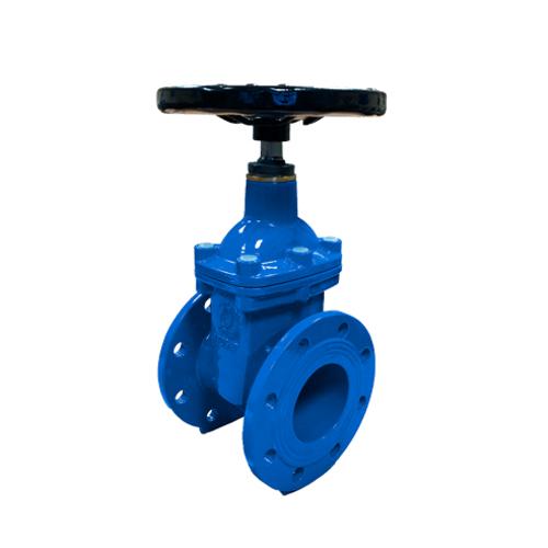 Задвижка с обрезиненным клином 30Ч39Р, Ду125, Ру16, Т=+150°С, чугун, фланцевая